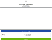 Tablet Screenshot of crazypepperchinese.com